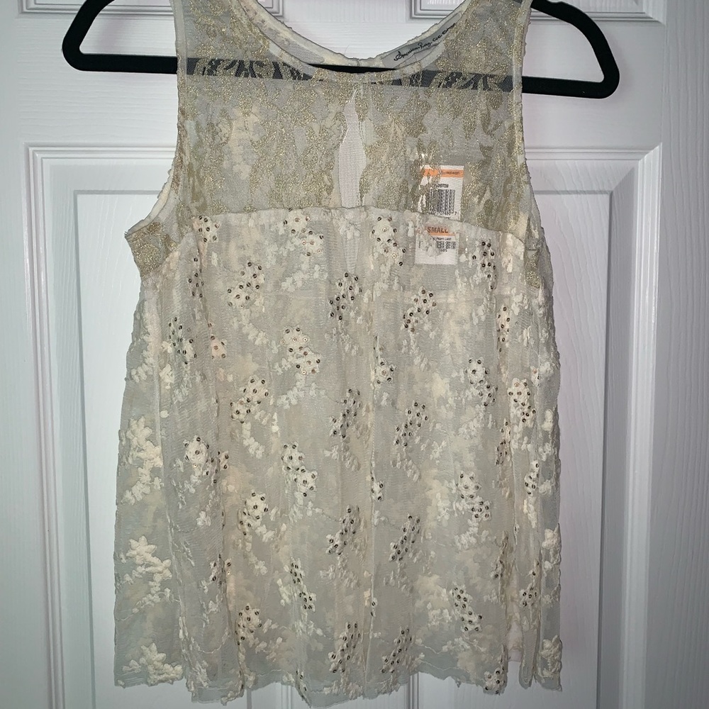 Sheer Sequin Blouse